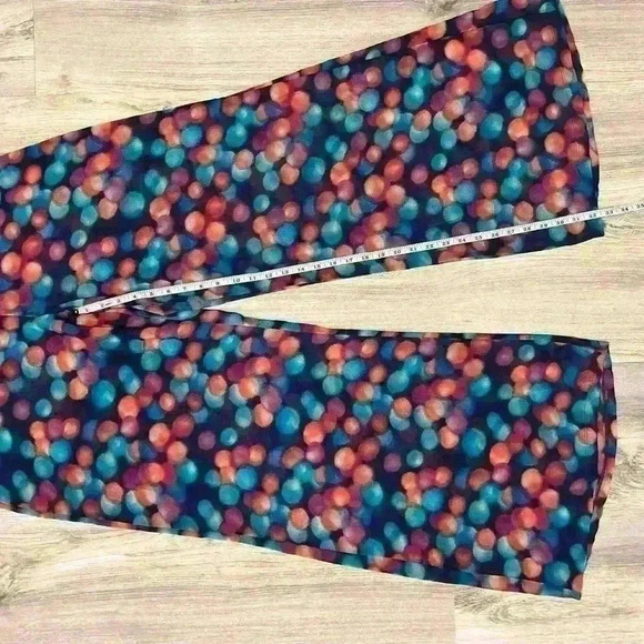 NWT Macy’s Bar III Swim Cover Up Wide Leg Pants Sheer Polka Dot Chiffon Size L - Picture 6 of 7